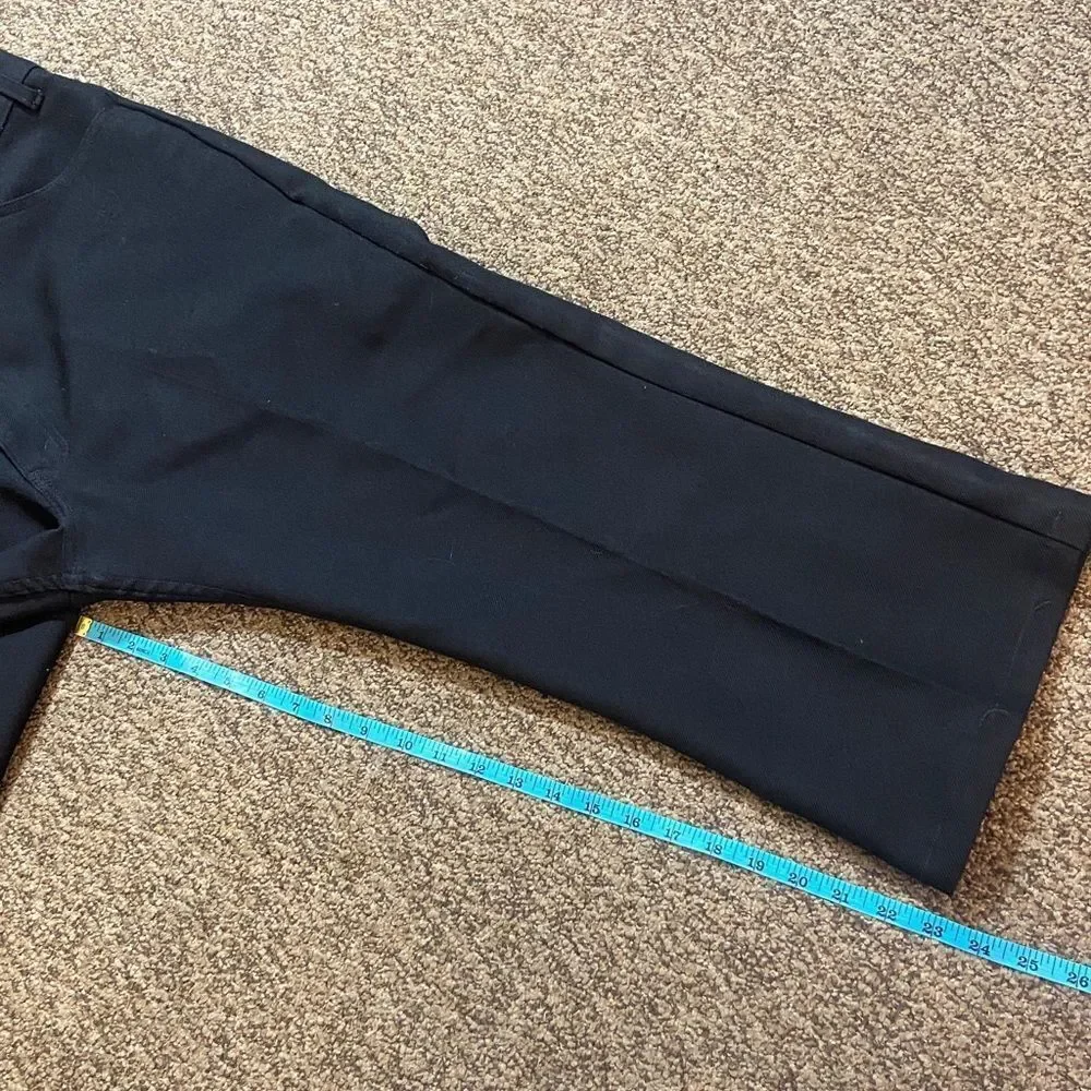 Levi's Black Pants Dress Men’s with Copped Button Size 40 Jeans